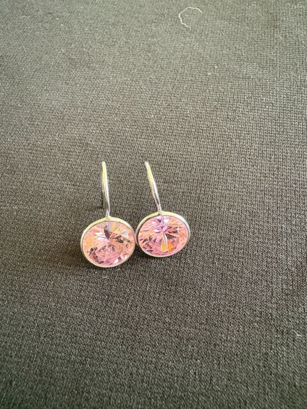 Pink Crystal Drop Earrings - Women's Jewelry